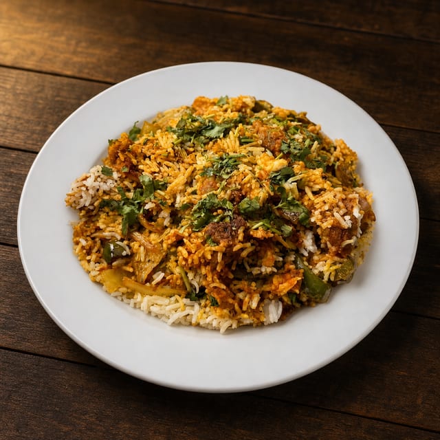 Goat Biryani.