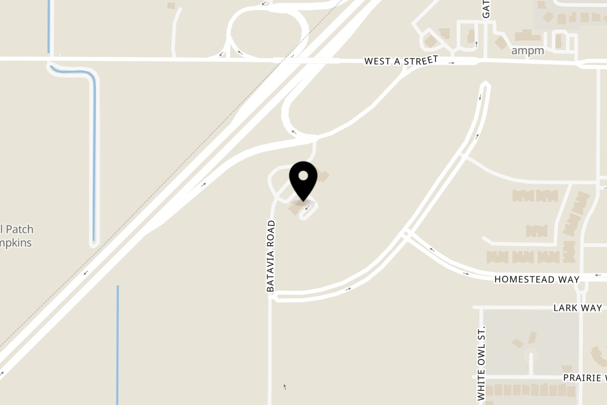 Map showing the location of Punjabi Dhaba Dixon on 7800 Batavia Rd in Dixon